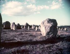 Druid stones, Carnac, Brittany, France, c1955. Creator: Arthur Charles Kirby Ware