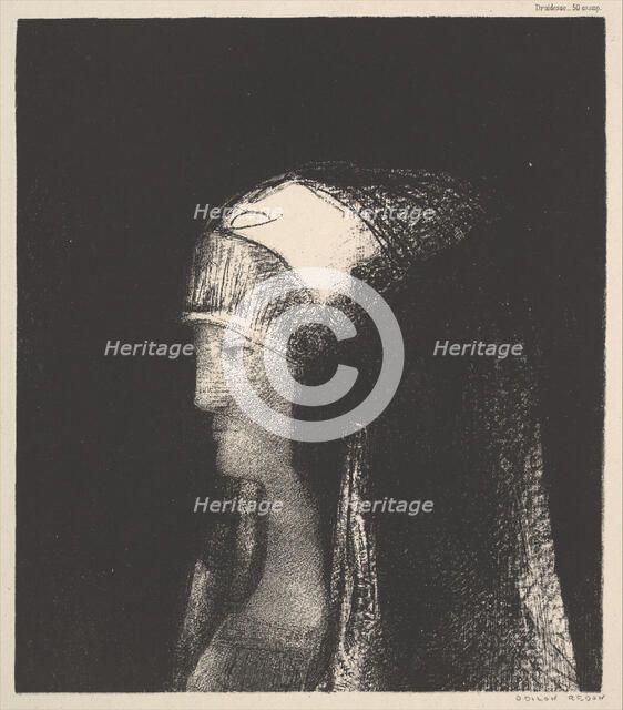 Druidesse, 1891. Creator: Odilon Redon.