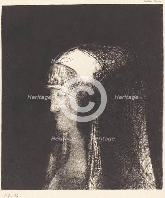 Druidesse, 1892. Creator: Odilon Redon.