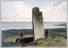 Druidical Stone at Strather near Barvas, Isle of Lewis Hebrides, Scotland, 1820. Creator: William Daniell