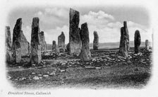 Druidical Stones, Callanish, Isle of Lewis, Western Isles, Scotland, 1902
