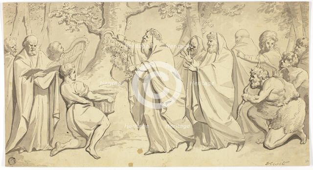 Druids Cutting Mistletoe, n.d. Creator: Jacob de Wit.