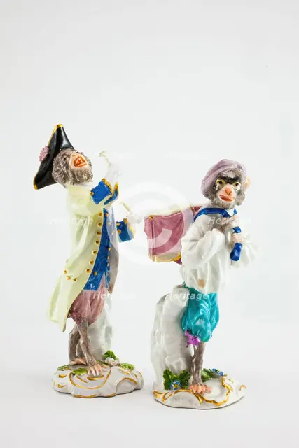 Drum Beater for the Monkey Band, Meissen, c. 1765. Creators: Meissen Porcelain, Johann Joachim Kaendler.