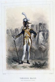 Drum Major of the Grenadiers-à-Pied 1859. Artist: Auguste Raffet