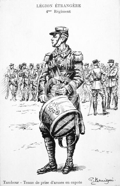 Drummer, 4th regiment of the French Foreign Legion, 20th century. Artist: Unknown