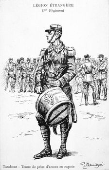 Drummer, 4th regiment of the French Foreign Legion, 20th century