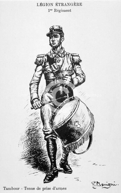 Drummer, 1st regiment of the French Foreign Legion, 20th century. Artist: Unknown