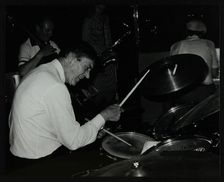 Drummer Jack Parnell playing at the Middlesex and Herts Country Club, Harrow Weald, London, 1981. Artist: Denis Williams