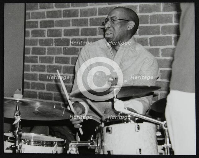 Drummer Rod Youngs playing at The Fairway, Welwyn Garden City, Hertfordshire, 25 January 2004. Artist: Denis Williams