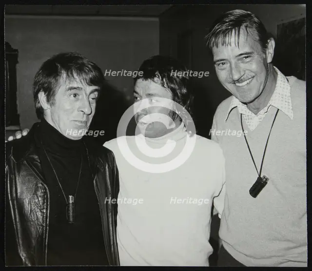Drummers Kenny Clare, Les DeMerle and Jack Parnell, June 1979. Creator: Denis Williams.