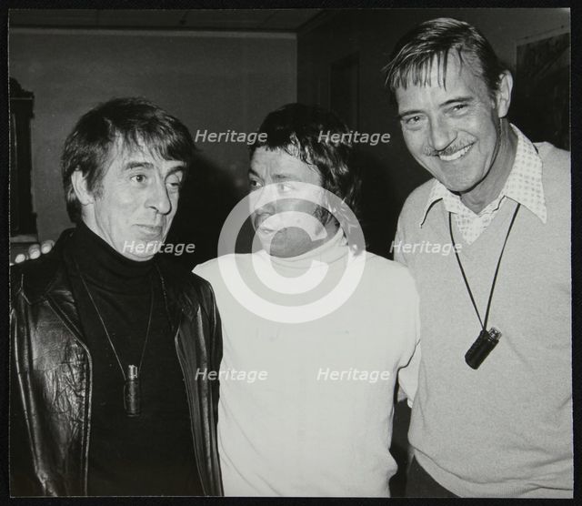Drummers Kenny Clare, Les DeMerle and Jack Parnell, June 1979. Creator: Denis Williams.