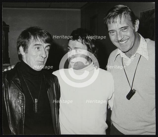 Drummers Kenny Clare, Les DeMerle and Jack Parnell, June 1979. Artist: Denis Williams