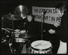 Drummers Kenny Clare Les DeMerle, London 1979. Creator: Denis Williams