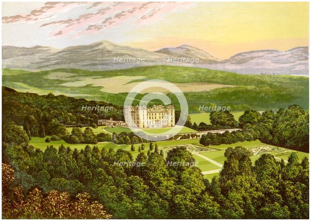 Drumlanrig Castle, Dumfriesshire, Scotland, home of the Duke of Buccleuch, c1880. Artist: Unknown