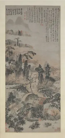 Drunk in Autumn Woods, ca. 1702. Creator: Shitao
