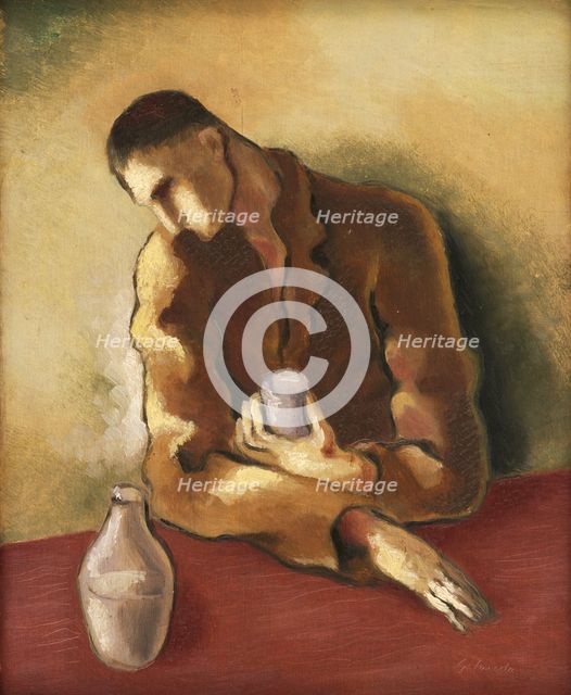 Drunkard, 1933. Creator: Mikulas Galanda.