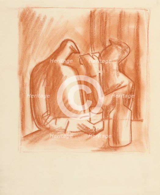 Drunkards, 1935-1936. Creator: Mikulas Galanda.