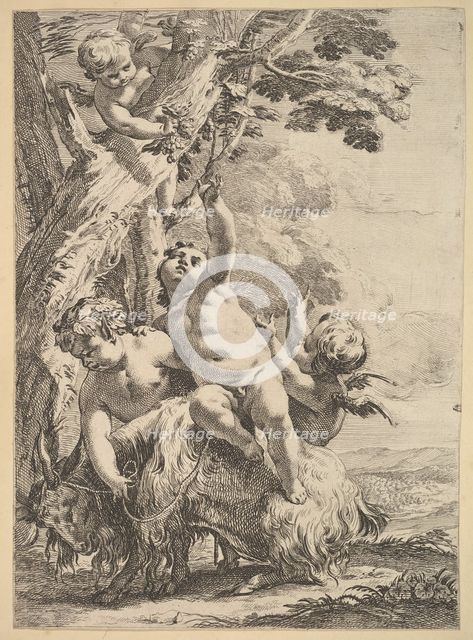 Drunken Bacchantes and Putti, 18th century. Creator: Unknown.