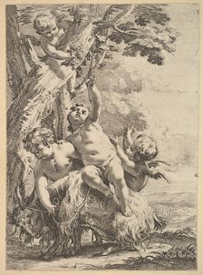 Drunken Bacchantes and Putti, 18th century. Creator: Unknown