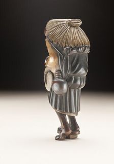 Drunken Buddhist Priest holding Broken Geta (image 2 of 2), Early to mid-19th century. Creator: Unknown