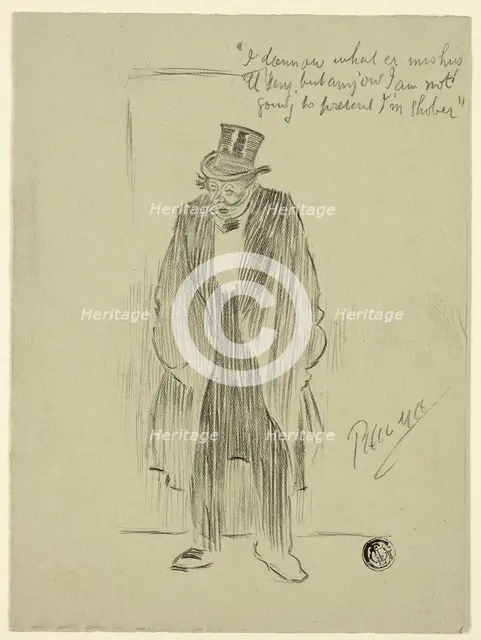 Drunken Man, n.d. Creator: Philip William May.