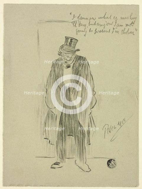 Drunken Man, n.d. Creator: Philip William May.