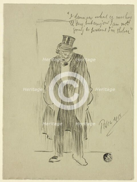 Drunken Man, n.d. Creator: Philip William May.