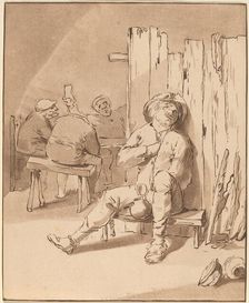 Drunken Peasant at an Inn, 1775. Creator: Bernhard Schreuder