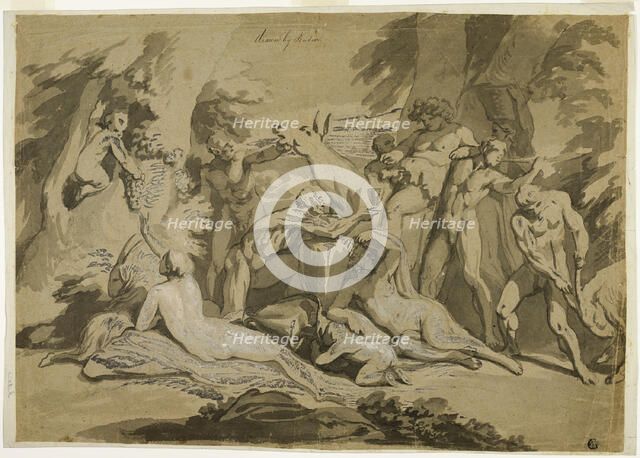 Drunken Silenus Satyr and Nymphs, n.d.