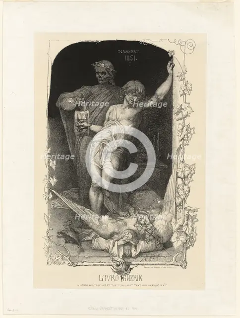 Drunkenness, 1851. Creator: Charles Rambert.