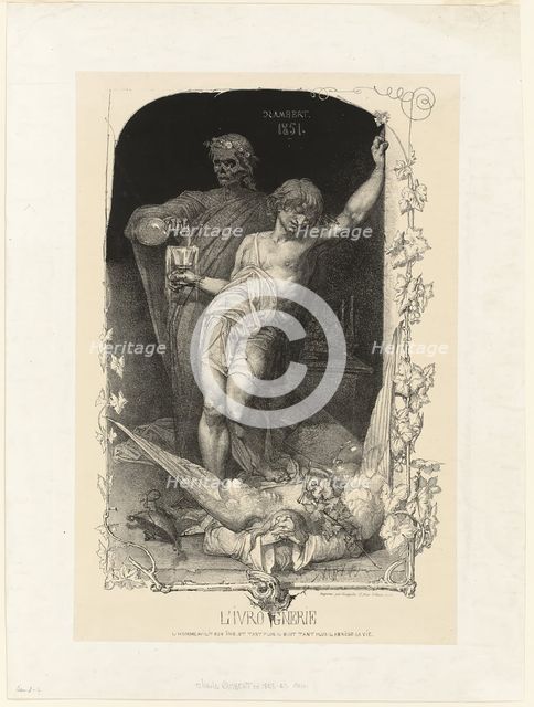 Drunkenness, 1851. Creator: Charles Rambert.