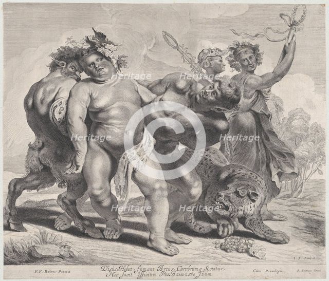 Drunkenness of Bacchus, 1630-57., 1630-57. Creator: Jonas Suyderhoef.
