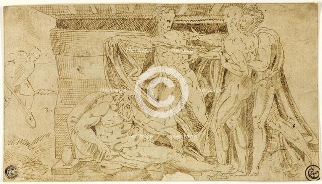 Drunkenness of Noah, n.d. Creator: Unknown.