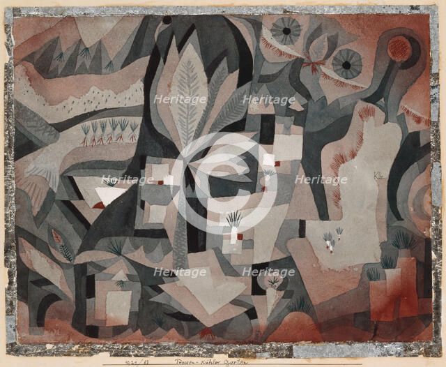 Dry-Cool Garden, 1921. Creator: Klee, Paul (1879-1940).