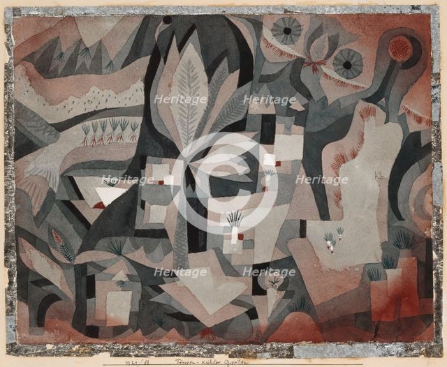Dry-Cool Garden, 1921. Creator: Paul Klee.