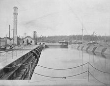 Dry Dock at Esquimalt, British Columbia c1897. Creator: Unknown