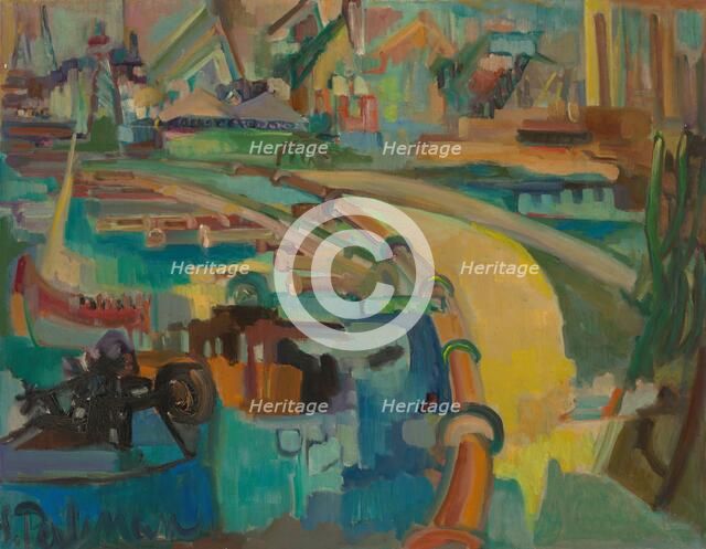 Dry Dock on Curaçao, 1959. Creator: Suzanne Perlman.