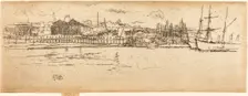 Dry-Dock, Southampton, 1887. Creator: James Abbott McNeill Whistler