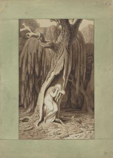 Dryad. "Idylls" Series, ca 1820. Creator: Tischbein, Johann Heinrich Wilhelm (1751-1829)
