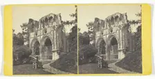 Dryburgh Abbey - Tomb of Sir Walter Scott, Mid 19th century. Creator: George Washington Wilson