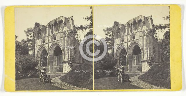Dryburgh Abbey - Tomb of Sir Walter Scott, Mid 19th century. Creator: George Washington Wilson.