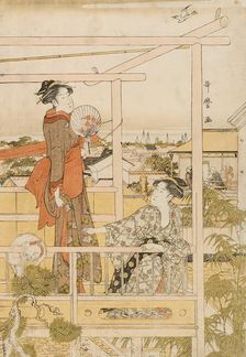 Drying Clothes (Monohoshi), Japan, c. 1790. Creator: Kitagawa Utamaro