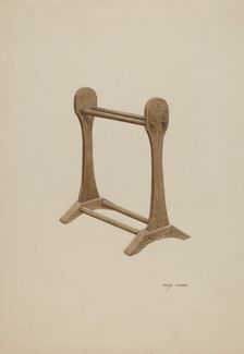 Drying Rack, c. 1940. Creator: Mary Hansen