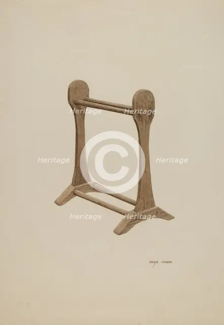 Drying Rack, c. 1940. Creator: Mary Hansen.