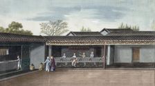 Drying tea leaves, China, 19th century. Creator: Unknown