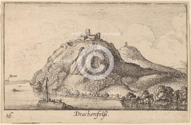 Drachenfels, 1635. Creator: Wenceslaus Hollar.