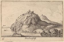 Drachenfels, 1635. Creator: Wenceslaus Hollar