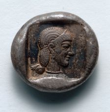 Drachm: Aphrodite (reverse), 550-500 BC. Creator: Unknown