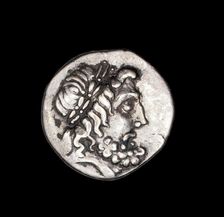 Drachm (Coin) Depicting the God Zeus, 196-146 BCE. Creator: Unknown