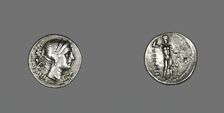 Drachm (Coin) Depicting the Goddess Nike, 216-203 BCE. Creator: Unknown